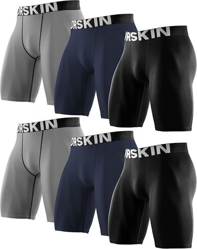 DRSKIN للرجال 6، 4، 3 أو 1 حزمة من السراويل القصيرة الضاغطة السراويل الضيقة Baselayer الرياضة الجري النشط تجريب رياضي in Kuwait