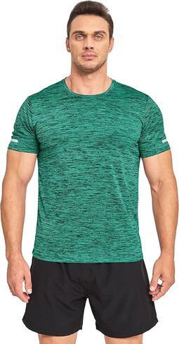 MAGCOMSEN Men's Workout T-Shirts Quick Dry Athletic Moisture Wicking Performance Shirt for Running Gym in Kuwait