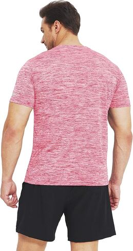 MAGCOMSEN Men's Workout T-Shirts Quick Dry Athletic Moisture Wicking Performance Shirt for Running Gym in Kuwait