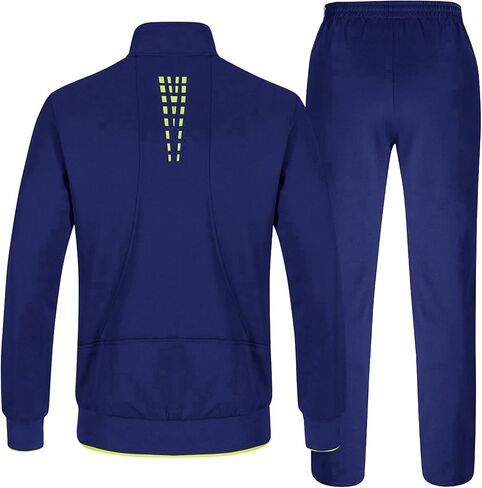 BASUDAM Men's Track Suits 2 Piece Set Long Sleeve Warm Up Tracksuits Zip-Front Athletic Casual Running Jogging in Saudi Arabia