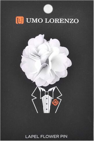 Umo Lorenzo Lapel Pins for Men - Flower Pin Suit Accessories + Boutonniere Pins in Saudi Arabia