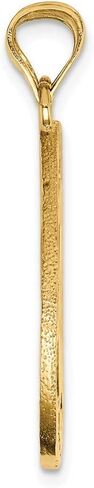 Solid 14k Yellow Gold Breakable Break Apart Mizpah Pendant Charm in Saudi Arabia