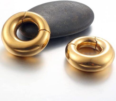 Casvort 2 PCS Hypoallergenic 316 Stainless Steel Halo Ear Hangers Basic Hot Ear Weights Gauges Plugs for Stretched Lobe Body Jewelry Piercing Plug Pair Selling 2g 0g in Saudi Arabia