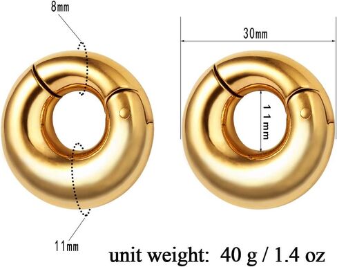 Casvort 2 PCS Hypoallergenic 316 Stainless Steel Halo Ear Hangers Basic Hot Ear Weights Gauges Plugs for Stretched Lobe Body Jewelry Piercing Plug Pair Selling 2g 0g in Saudi Arabia