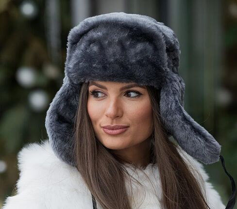 قبعة BELEON الروسية قبعة Ushanka Trapper قبعة من الفرو الروسي للرجال والنساء قبعات الشتاء in Kuwait