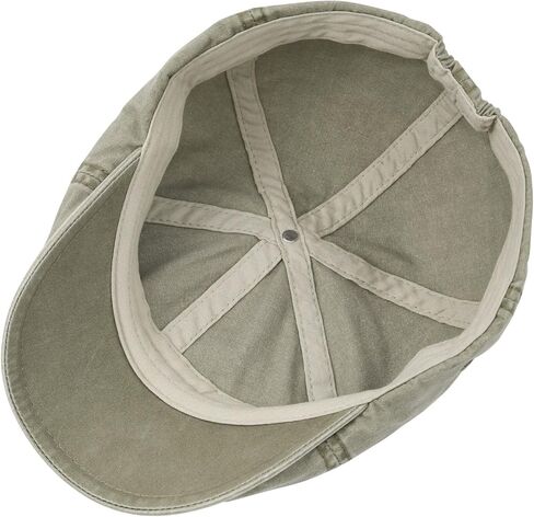VOBOOM Cotton Washing Flat Cap Cabbie Hat Gatsby Ivy Irish Hunting Newsboy in Kuwait