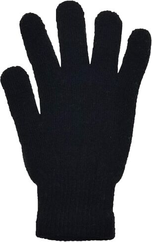 48 Pairs Winter Magic Gloves, Bulk Warm Brushed Interior, Stretchy Assorted Mens Womens in Saudi Arabia