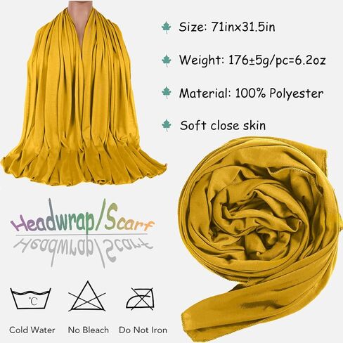 ZRQ 12 Pieces Head Wraps for Black Women Stretch Jersey Turban Fashion Headband Hair Wrap Head Scarf Soft Breathable Long Scarf Lightweight and Comfortable Tie 12 Colors in Saudi Arabia