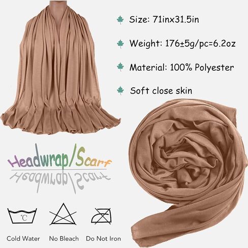 ZRQ 12 Pieces Head Wraps for Black Women Stretch Jersey Turban Fashion Headband Hair Wrap Head Scarf Soft Breathable Long Scarf Lightweight and Comfortable Tie 12 Colors in Saudi Arabia