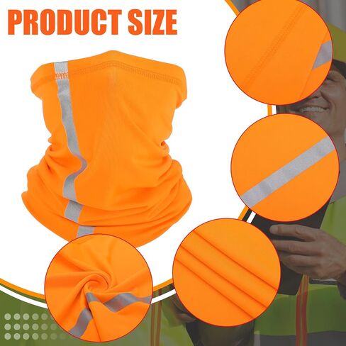 8 Pcs Sun Shade Full Brim Mesh Neck Sun Block Protection Neck Gaiter Bandana Face Scarf with UV Reflective Strap Arm Sleeves in Saudi Arabia