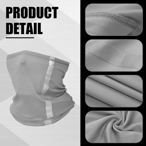 8 Pcs Sun Shade Full Brim Mesh Neck Sun Block Protection Neck Gaiter Bandana Face Scarf with UV Reflective Strap Arm Sleeves in Saudi Arabia