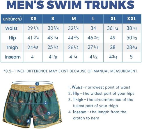 maamgic Mens Boys Short 80s 90s Vintage Swim Trunks with Mesh Lining Quick Dry Swim Suits Board Shorts in Kuwait