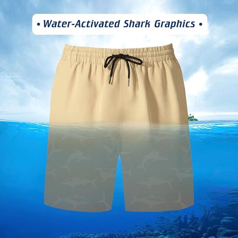 NOMINATE Mens Swim Trunks Quick Dry Board Shorts with Mesh Liner for Beach Swmming Surfing in Kuwait