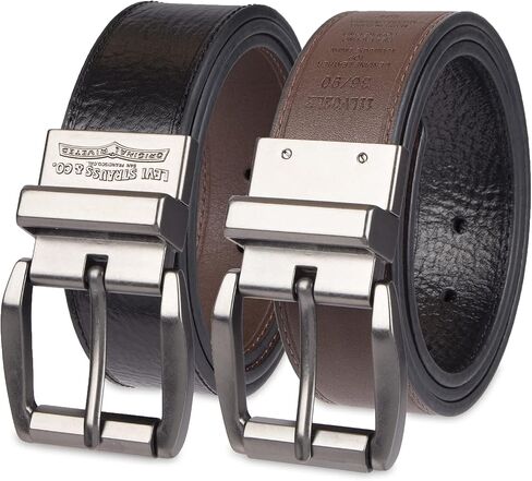 Levi's Men's Casual Two-in-One Reversible Everyday Jeans Belt in Kuwait