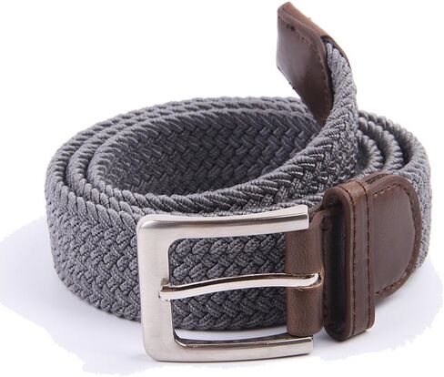 Canvas Elastic Fabric Woven Stretch Multicolored Braided Belts in Kuwait