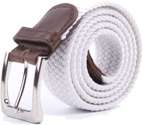 Canvas Elastic Fabric Woven Stretch Multicolored Braided Belts in Kuwait