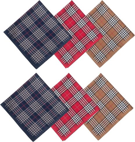 Selected Hanky 100% Cotton Men's Handkerchief 6 Piece Gift Set in Kuwait