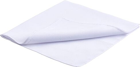 Van Heusen 6 pack Men's Fine Handkerchiefs (White- Permanent Press) in Saudi Arabia