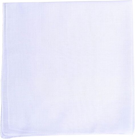 Van Heusen 6 pack Men's Fine Handkerchiefs (White- Permanent Press) in Saudi Arabia