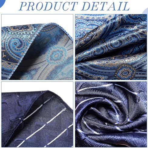 SATINIOR 24 Pieces Mens Pocket Squares Mens Handkerchief Soft Colored Men Assorted Hankies for Wedding Party (Stylish Style) in Saudi Arabia