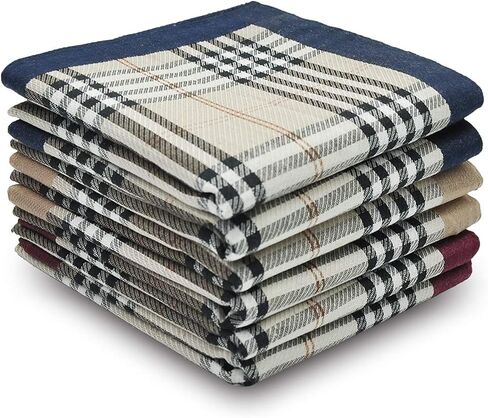 Selected Hanky 100% Cotton Men's Handkerchief 6 Piece Gift Set in Saudi Arabia