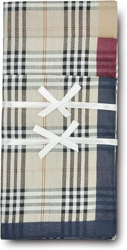 Selected Hanky 100% Cotton Men's Handkerchief 6 Piece Gift Set in Saudi Arabia