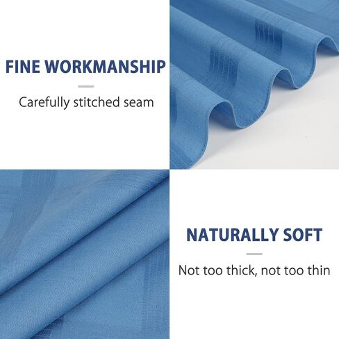 Zenssia Men's Pure Cotton Handkerchiefs with Hem, Bulk Set Hankies in Saudi Arabia