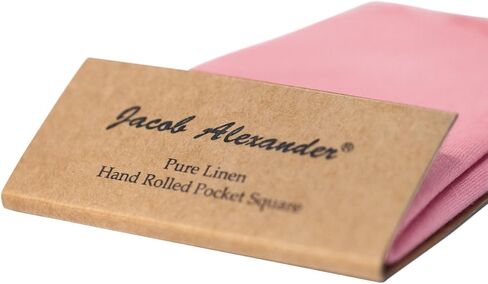 Jacob Alexander Linen Handrolled 15" x 15" Pocket Square Hanky in Kuwait