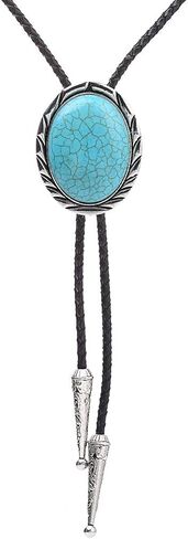 HUABOLA CALYN Bolo tie for Men- Unique Luminous Stone Native American White 3D Scorpion Animal Bolo ties Handmade in Saudi Arabia