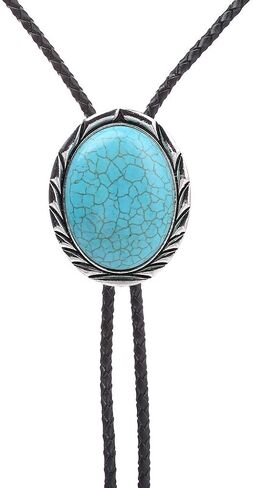 HUABOLA CALYN Bolo tie for Men- Unique Luminous Stone Native American White 3D Scorpion Animal Bolo ties Handmade in Saudi Arabia