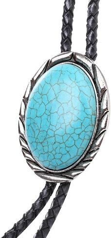 HUABOLA CALYN Bolo tie for Men- Unique Luminous Stone Native American White 3D Scorpion Animal Bolo ties Handmade in Saudi Arabia