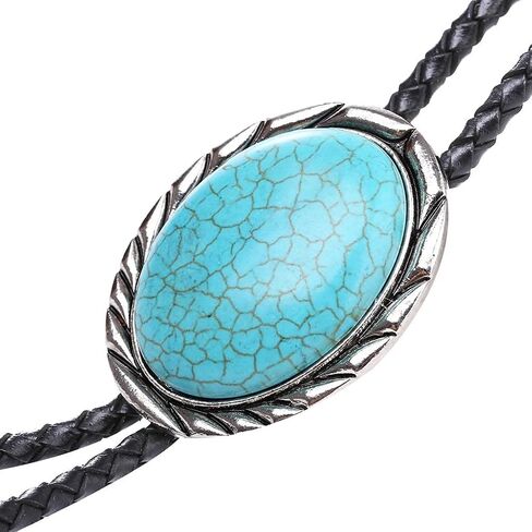 HUABOLA CALYN Bolo tie for Men- Unique Luminous Stone Native American White 3D Scorpion Animal Bolo ties Handmade in Saudi Arabia