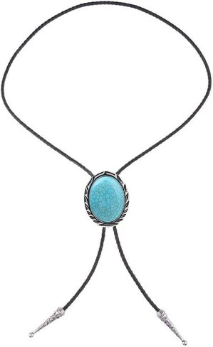 HUABOLA CALYN Bolo tie for Men- Unique Luminous Stone Native American White 3D Scorpion Animal Bolo ties Handmade in Saudi Arabia