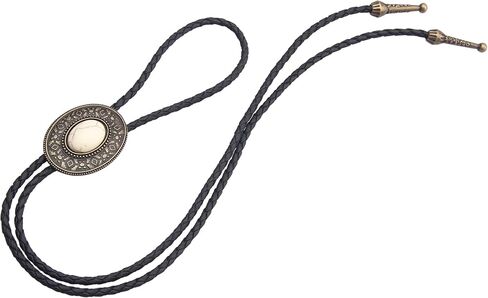 GelConnie Native American Bolo Tie Rodeo Cowboy Leather Necktie Western Necklace Costume Accessories for Men,Women in Saudi Arabia