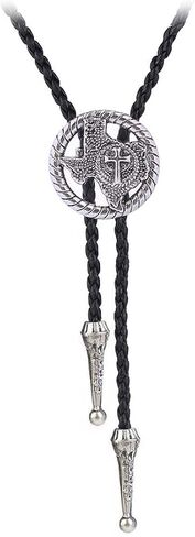 BRBAM Western Cowboy Texas Style Vintage Bolo Tie Fashion Texas Map وLone Star Leather Bolo Tie Necktie Necklace in Kuwait