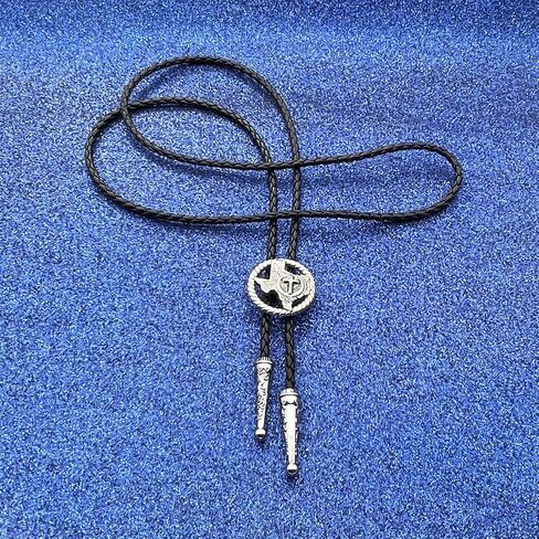 BRBAM Western Cowboy Texas Style Vintage Bolo Tie Fashion Texas Map وLone Star Leather Bolo Tie Necktie Necklace in Kuwait