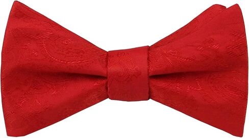 Mens Silk Paisley Self Tie Bow Ties - Jacquard Butterfly Bowties - Wedding - Gifts in Saudi Arabia