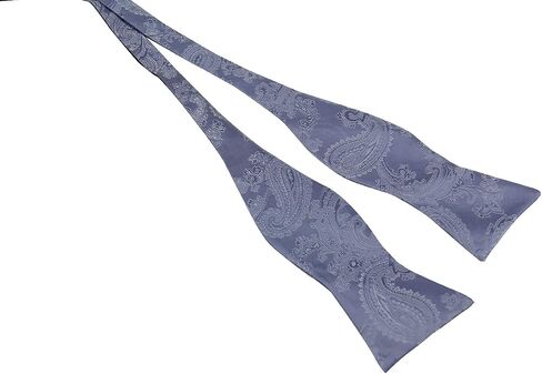 Mens Silk Paisley Self Tie Bow Ties - Jacquard Butterfly Bowties - Wedding - Gifts in Saudi Arabia