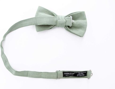Spring Notion Men's Linen Blend Bow Tie in Saudi Arabia