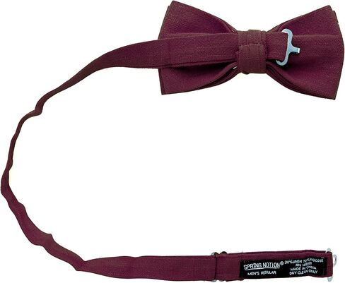 Spring Notion Men's Linen Blend Bow Tie in Saudi Arabia