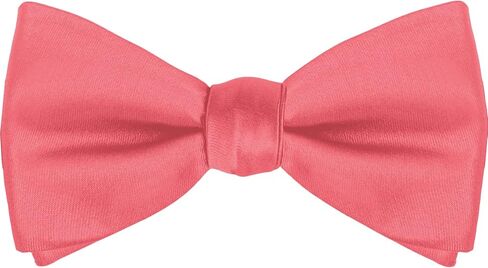 KissTies Solid Satin Pre-Tied Bow Tie Adult's Adjustable Tuxedo Bowties in Saudi Arabia