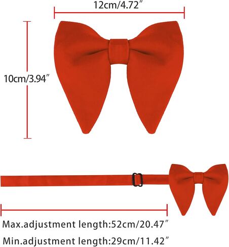 Allegra K Solid Pre-tied Bow Ties for Women Men Formal Party Prom Bowties Velvet in Kuwait