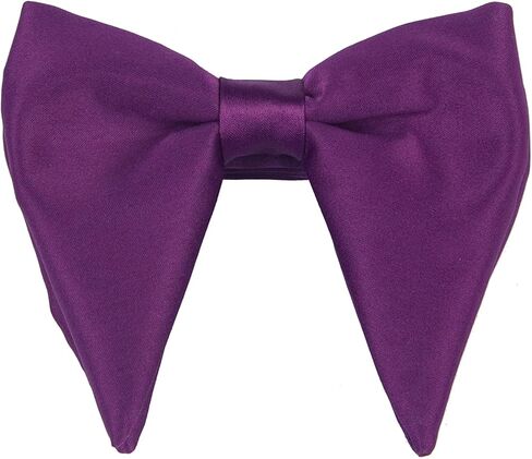 Lovacely Mens Oversized Satin Silk Bow Tie Solid Color Formal Tuxedo Big Bowtie in Saudi Arabia
