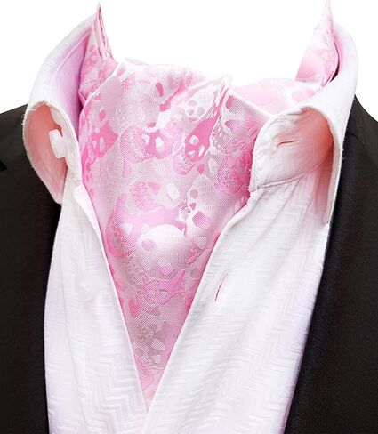 QCWQMYL ربطات عنق على شكل جمجمة للرجال ربطات عنق من قماش الجاكار وشاح ذاتي للهالوين in Kuwait