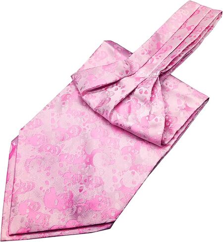 QCWQMYL ربطات عنق على شكل جمجمة للرجال ربطات عنق من قماش الجاكار وشاح ذاتي للهالوين in Kuwait