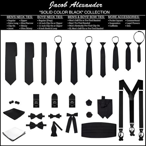 Jacob Alexander Men's Solid Color Cummerbund in Kuwait