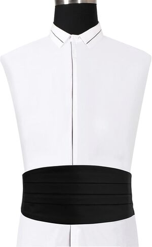 Jacob Alexander Men's Solid Color Cummerbund in Kuwait