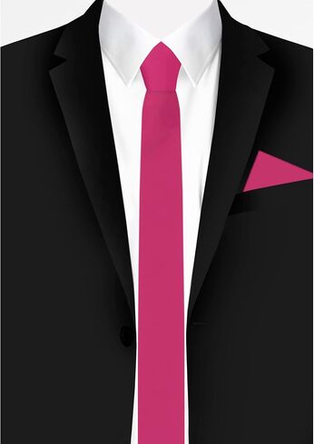 Jacob Alexander Men's Skinny Width 2" Solid Color Tie in Kuwait