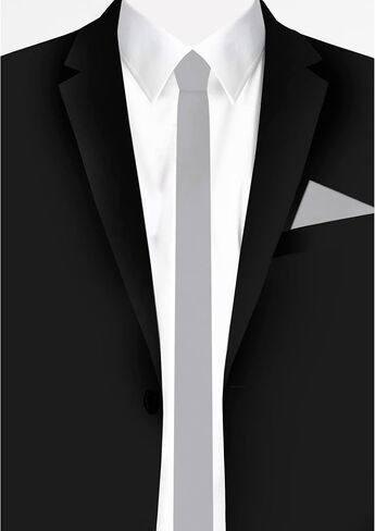 Jacob Alexander Ultra Skinny 1.5" Men's Solid Necktie in Kuwait