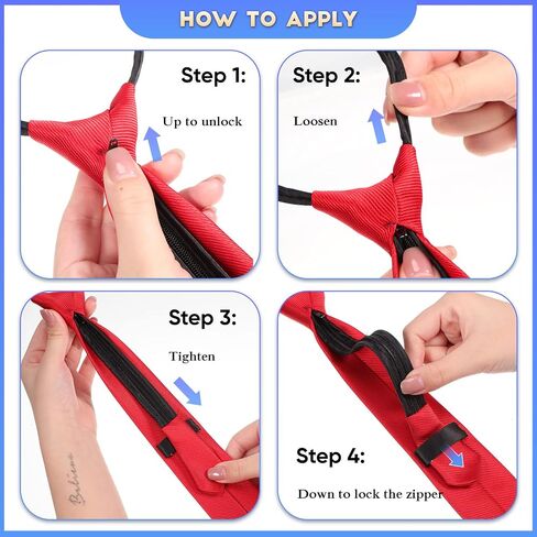 4 Pieces Zipper Ties for Men Adjustable Men's Pretied Neckties Zip on Tie for Men Zipper Skinny Necktie Clip on Slim Tie in Kuwait